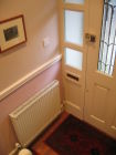 Finished front door after plastering and re-decoration
